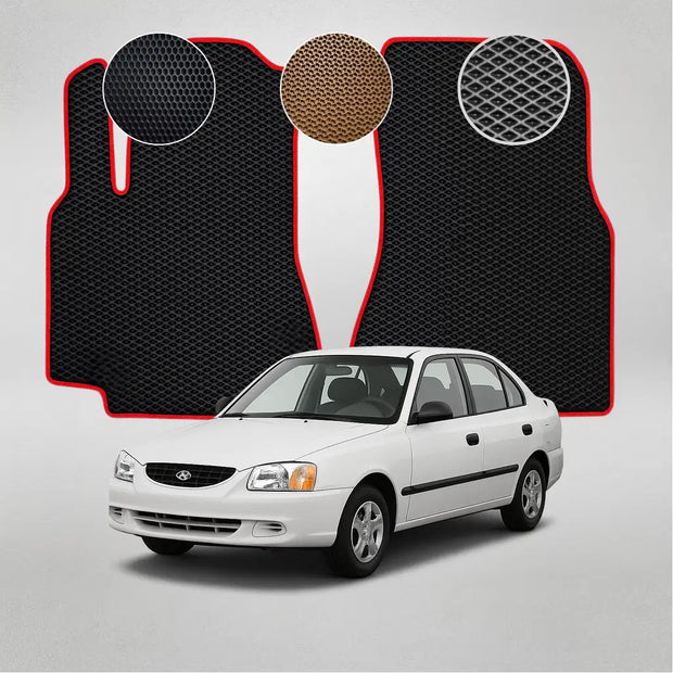 EVA grindų kilimėliai, skirti Hyundai Accent 2-os kartos sedanui (2000–2005 m.)