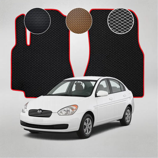 EVA grindų kilimėliai, skirti „Hyundai Accent“ 3-iosios kartos sedanui (2005–2010 m.)