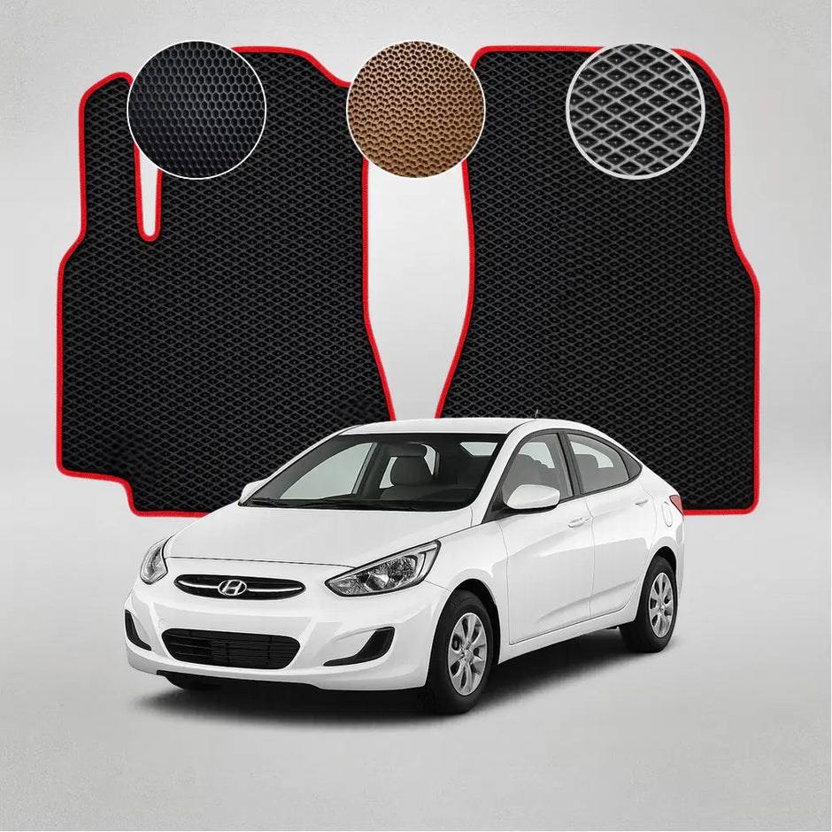 EVA grindų kilimėliai, skirti Hyundai Accent 4th gen sedanui (2010–2017 m.)