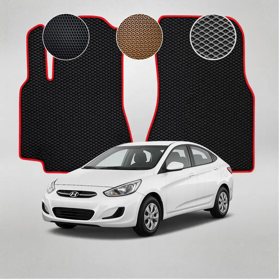EVA grindų kilimėliai, skirti Hyundai Accent 4th gen sedanui (2011–2017 m.)