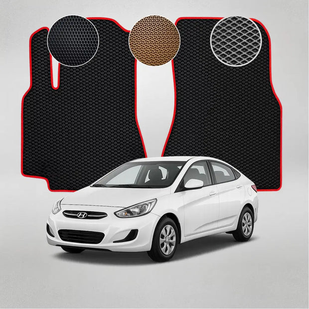 EVA grindų kilimėliai, skirti Hyundai Accent 4th gen sedanui (2011–2017 m.)