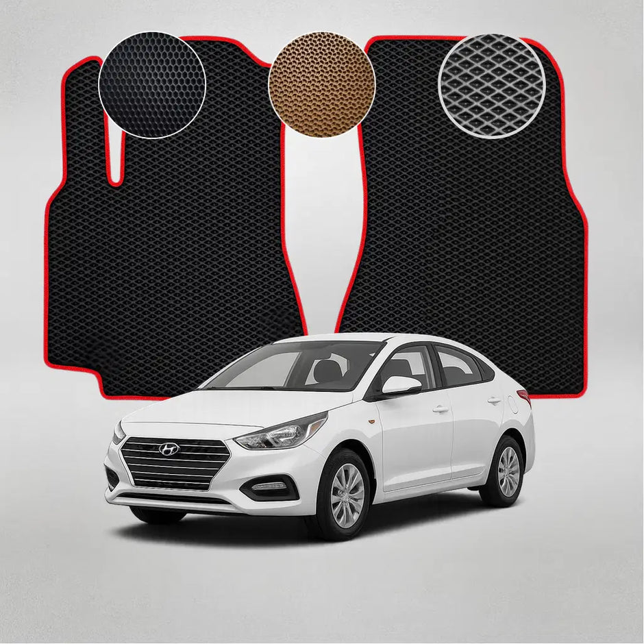 EVA grindų kilimėliai, skirti Hyundai Accent 4th gen sedanui (2017–2019 m.)