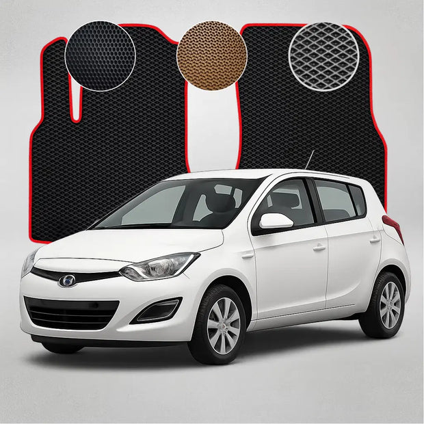 EVA grindų kilimėliai, skirti „Hyundai i20“ pirmosios kartos hečbekui (2008–2014 m.)