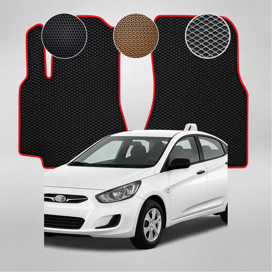 EVA grindų kilimėliai, skirti „Hyundai Solaris“ pirmosios kartos sedanui (2011–2014 m.)