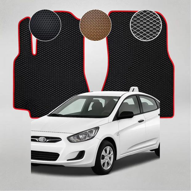 EVA grindų kilimėliai, skirti „Hyundai Solaris“ pirmosios kartos sedanui (2011–2014 m.)