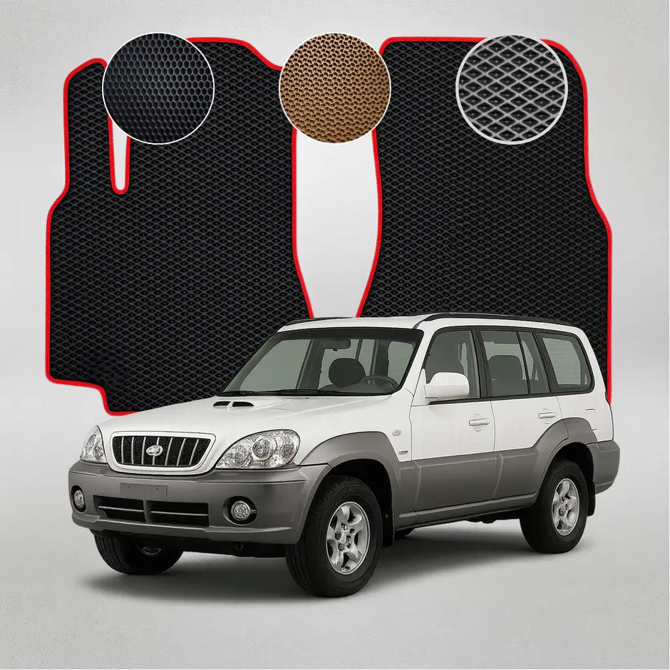 EVA grindų kilimėliai, skirti „Hyundai Terracan“ pirmosios kartos krosoveriui (2001–2007 m.)