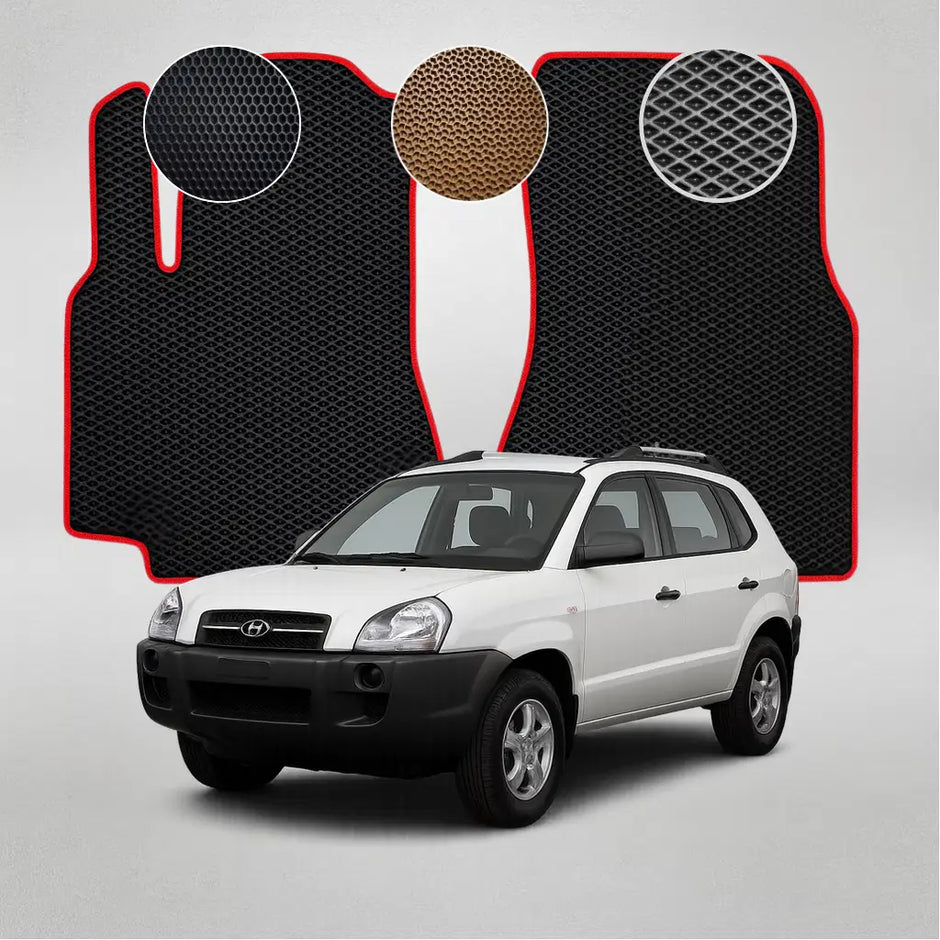 EVA grindų kilimėliai, skirti „Hyundai Tucson“ pirmosios kartos krosoveriui (2007–2010 m.)