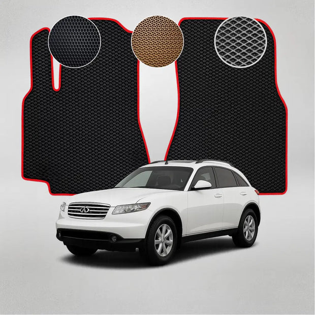 EVA grindų kilimėliai, skirti „Infiniti FX35“ pirmosios kartos krosoveriui (2003–2008 m.)