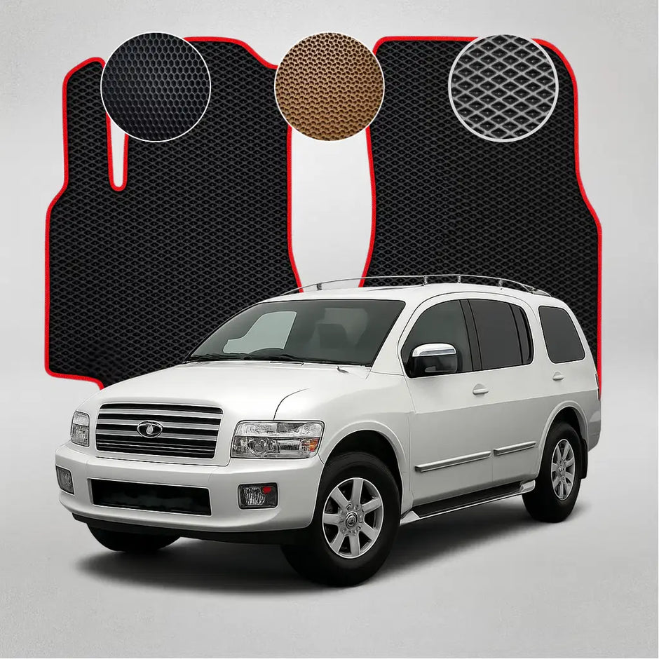 EVA grindų kilimėliai, skirti „Infiniti QX56“ antros kartos krosoveriui (2004–2008 m.)