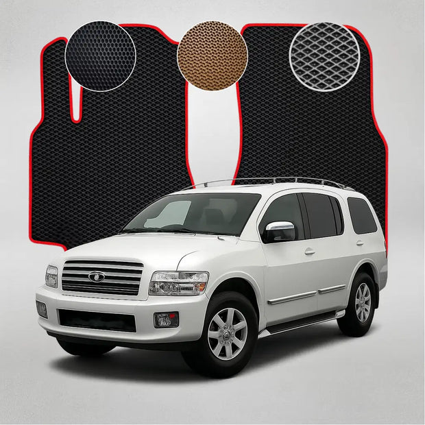 EVA grindų kilimėliai, skirti „Infiniti QX56“ antros kartos krosoveriui (2004–2008 m.)