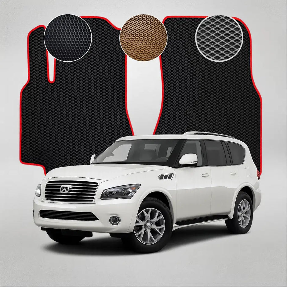 EVA grindų kilimėliai, skirti „Infiniti QX56/80“ 3-iosios kartos krosoveriui (nuo 2010 m.)