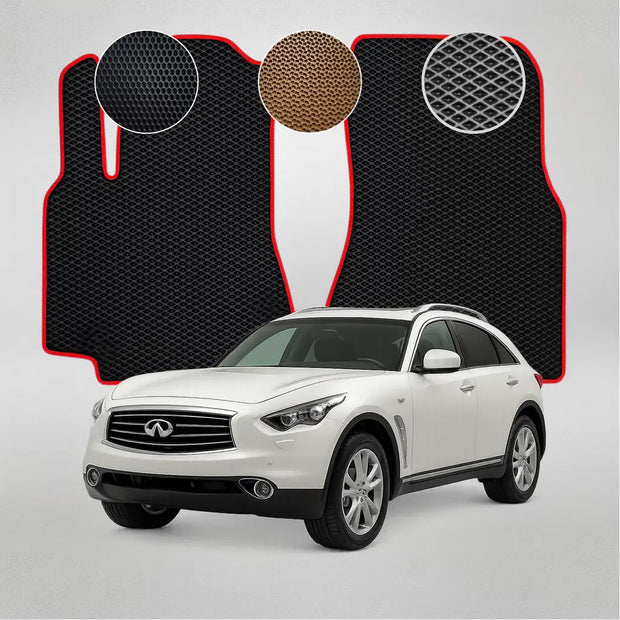 EVA grindų kilimėliai, skirti „Infiniti QX70“ pirmosios kartos krosoveriui (2013–2017 m.)