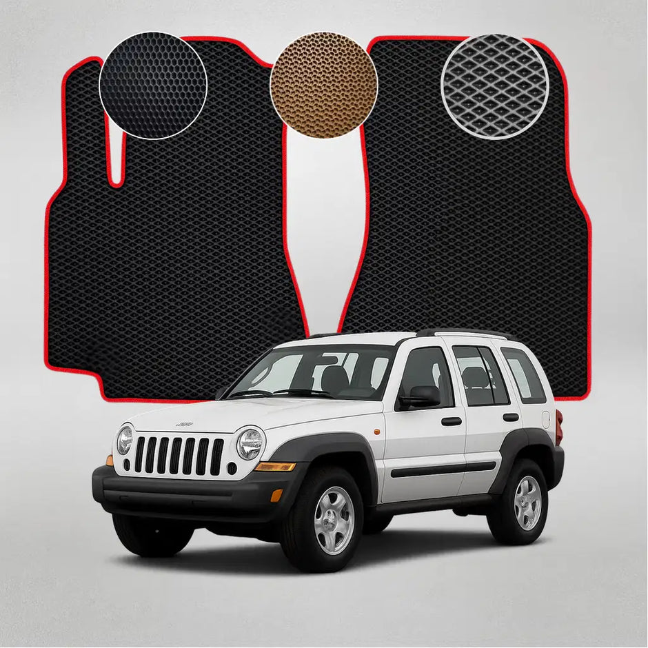 EVA grindų kilimėliai, skirti „Jeep Cherokee“ 3-iosios kartos krosoveriui (2001–2008 m.)