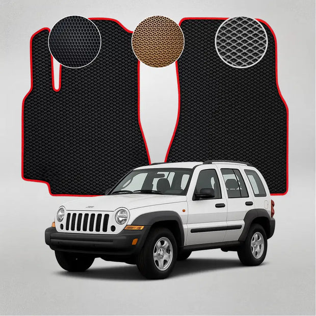 EVA grindų kilimėliai, skirti „Jeep Cherokee“ 3-iosios kartos krosoveriui (2001–2008 m.)