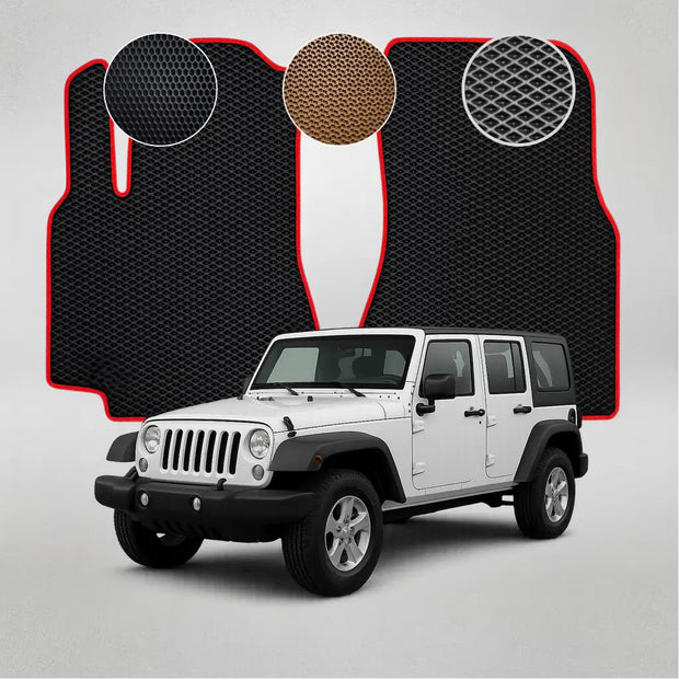 EVA grindų kilimėliai, skirti „Jeep Wrangler“ 3-iosios kartos krosoveriui (2007–2018 m.)
