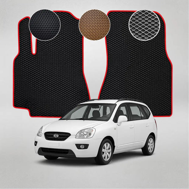 EVA kilimėliai Kia Carens 3-iosios kartos minivenui (nuo 2012 m.)