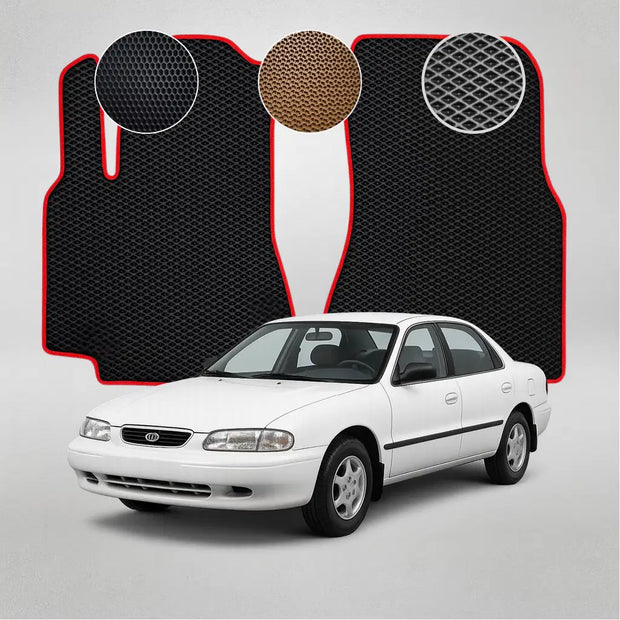 EVA grindų kilimėliai, skirti „Kia Clarus“ pirmosios kartos sedanui (1996–1998 m.)