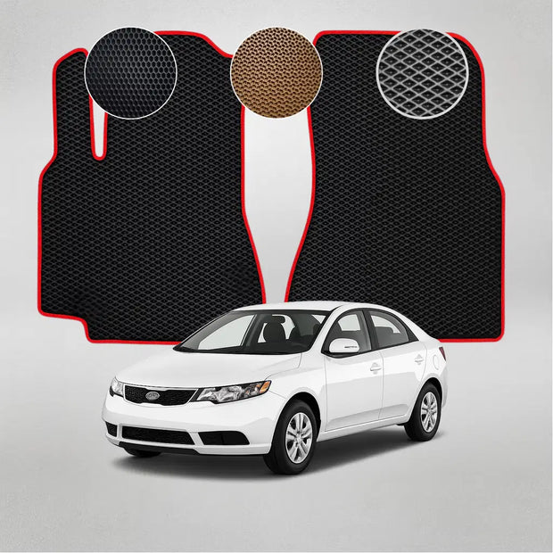 EVA grindų kilimėliai, skirti Kia Forte 2-os kartos sedanui (2012–2016 m.)