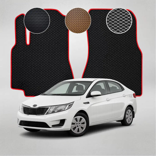 EVA grindų kilimėliai, skirti „Kia Rio“ 3-iosios kartos sedanui (2011–2015 m.)