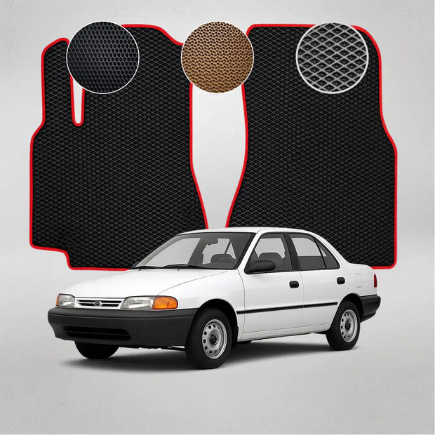 EVA grindų kilimėliai, skirti „Kia Sephia“ pirmosios kartos sedanui (1993–1998 m.)