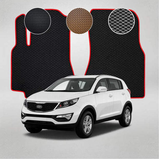 EVA grindų kilimėliai, skirti „Kia Sportage“ 3-iosios kartos krosoveriui (2010–2015 m.)