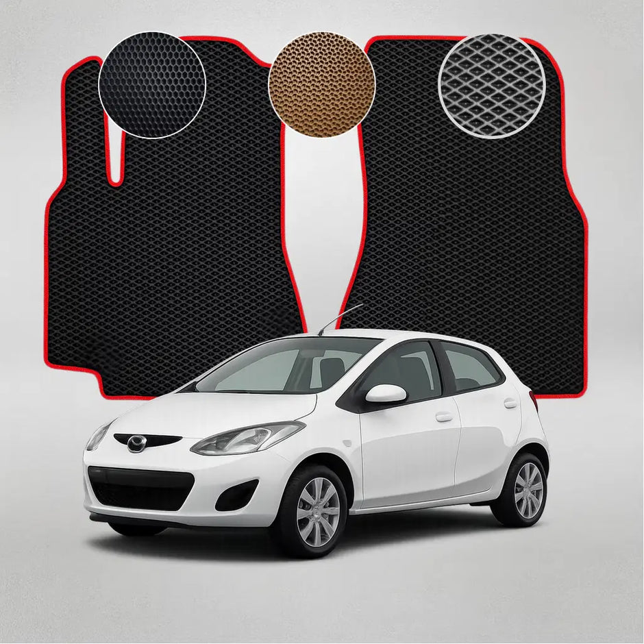 EVA grindų kilimėliai, skirti „Mazda 2“ antros kartos sedanui (2007–2014 m.)
