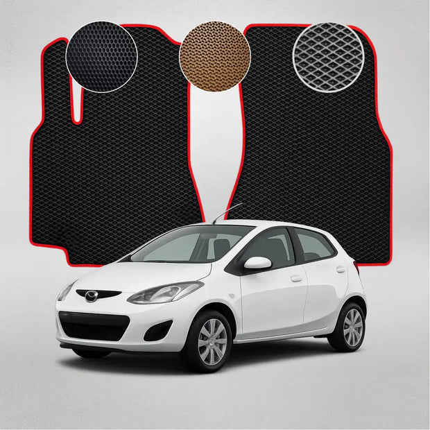 EVA grindų kilimėliai, skirti „Mazda 2“ antros kartos sedanui (2007–2014 m.)