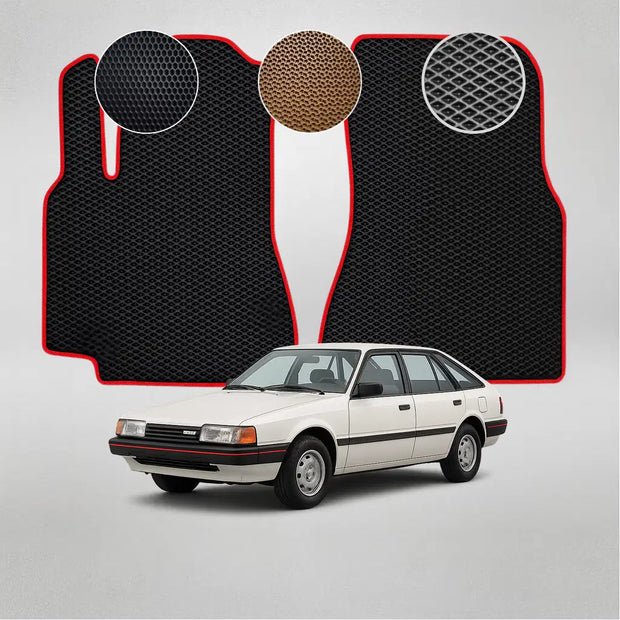 EVA grindų kilimėliai, skirti „Mazda 626“ antros kartos hečbekui (1983–1987 m.)
