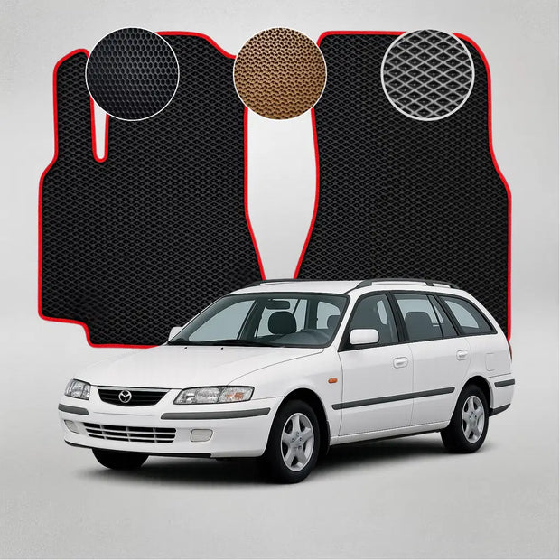 EVA grindų kilimėliai, skirti „Mazda 626“ 5-osios kartos universalui (1997–2002 m.)