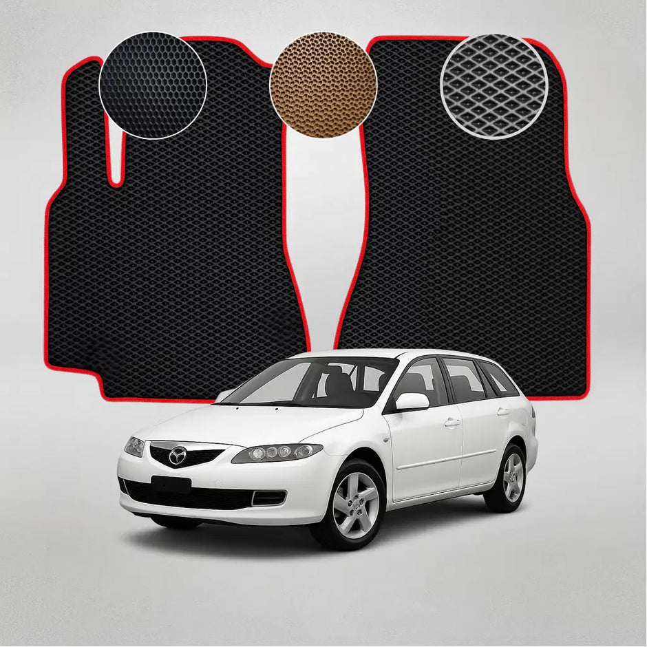 EVA grindų kilimėliai, skirti „Mazda 6“ pirmosios kartos hečbekui (2002–2008 m.)