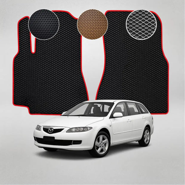 EVA grindų kilimėliai, skirti „Mazda 6“ pirmosios kartos hečbekui (2002–2008 m.)