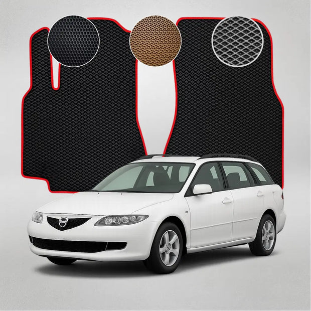EVA grindų kilimėliai, skirti „Mazda 6“ pirmosios kartos sedanui (2002–2008 m.)