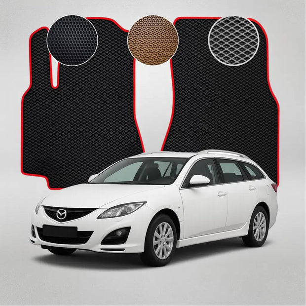EVA grindų kilimėliai, skirti „Mazda 6“ antros kartos „Kombi“ (2010–2012 m.) automobiliui