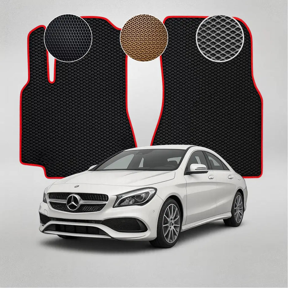 EVA grindų kilimėliai, skirti „Mercedes-Benz C117 CLA“ pirmos kartos sedanui (2013–2019 m.)
