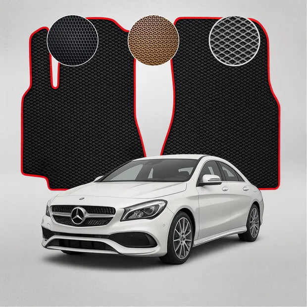 EVA grindų kilimėliai, skirti „Mercedes-Benz C117 CLA“ pirmos kartos sedanui (2013–2019 m.)