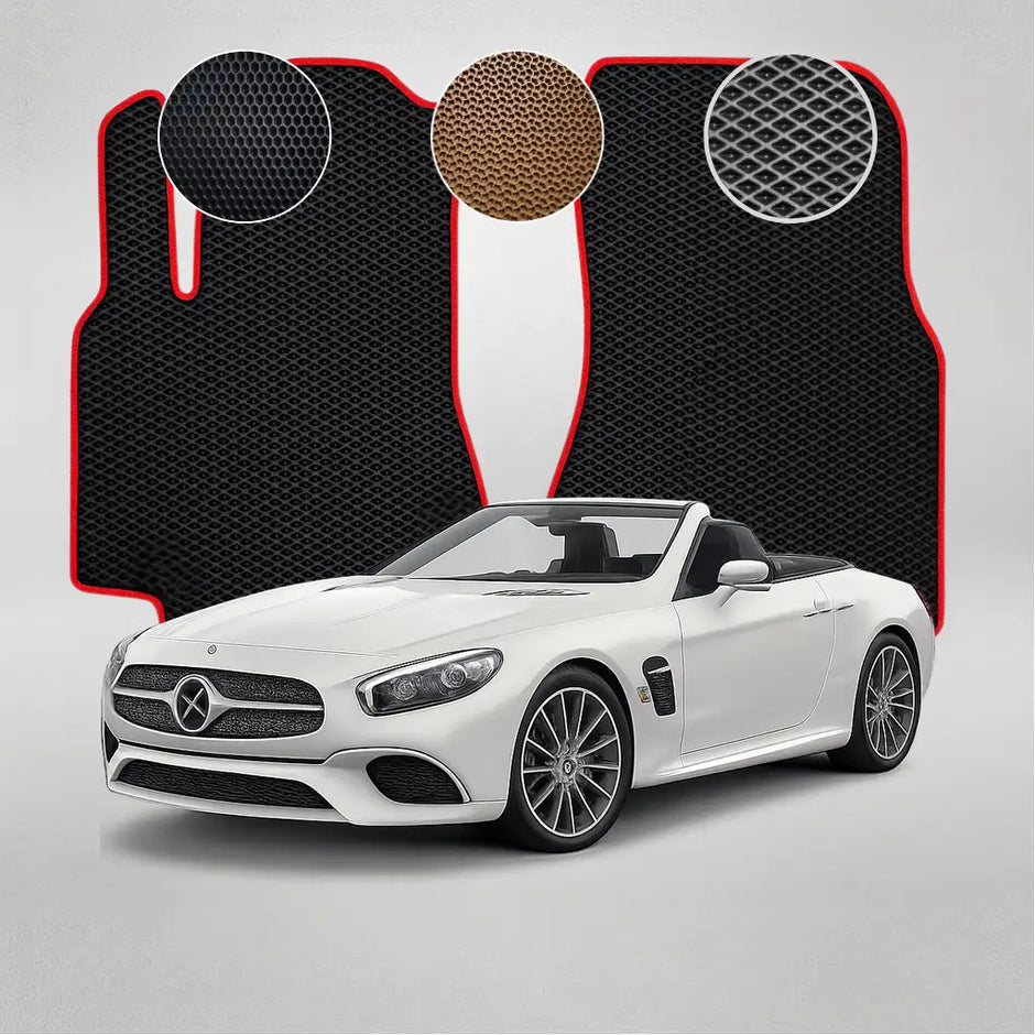 EVA grindų kilimėliai, skirti „Mercedes-Benz R231 SL“ 6-osios kartos kabrioletui (2016–2020 m.)