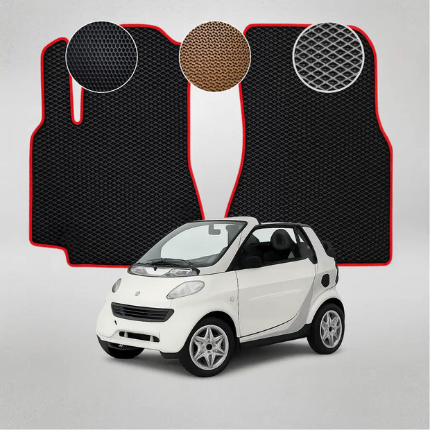 EVA kilimėliai, skirti „Mercedes-Benz Smart Cabrio“ pirmosios kartos kabrioletui (1999–2003 m.)