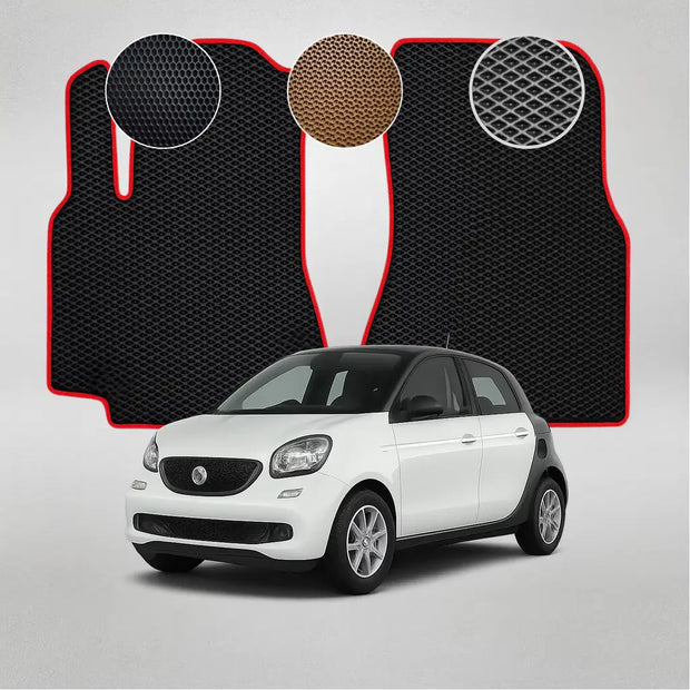 EVA grindų kilimėliai, skirti „Mercedes-Benz SMART Forfour“ antros kartos hečbekui (nuo 2014 m.)