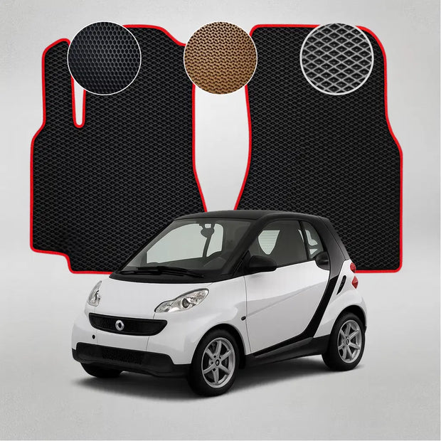 EVA grindų kilimėliai, skirti „Mercedes-Benz SMART Fortwo“ antros kartos kupė (2007–2014 m.)