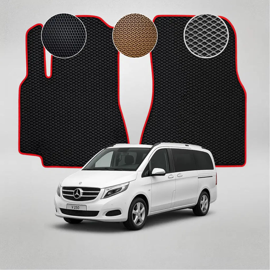 EVA grindų kilimėliai, skirti „Mercedes-Benz V250 V-Class“ antros kartos minivenui (nuo 2014 m.)