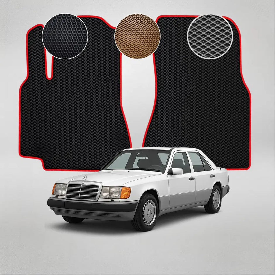 EVA grindų kilimėliai, skirti „Mercedes-Benz W124 E“ klasės pirmosios kartos sedanui (1984–1997 m.)