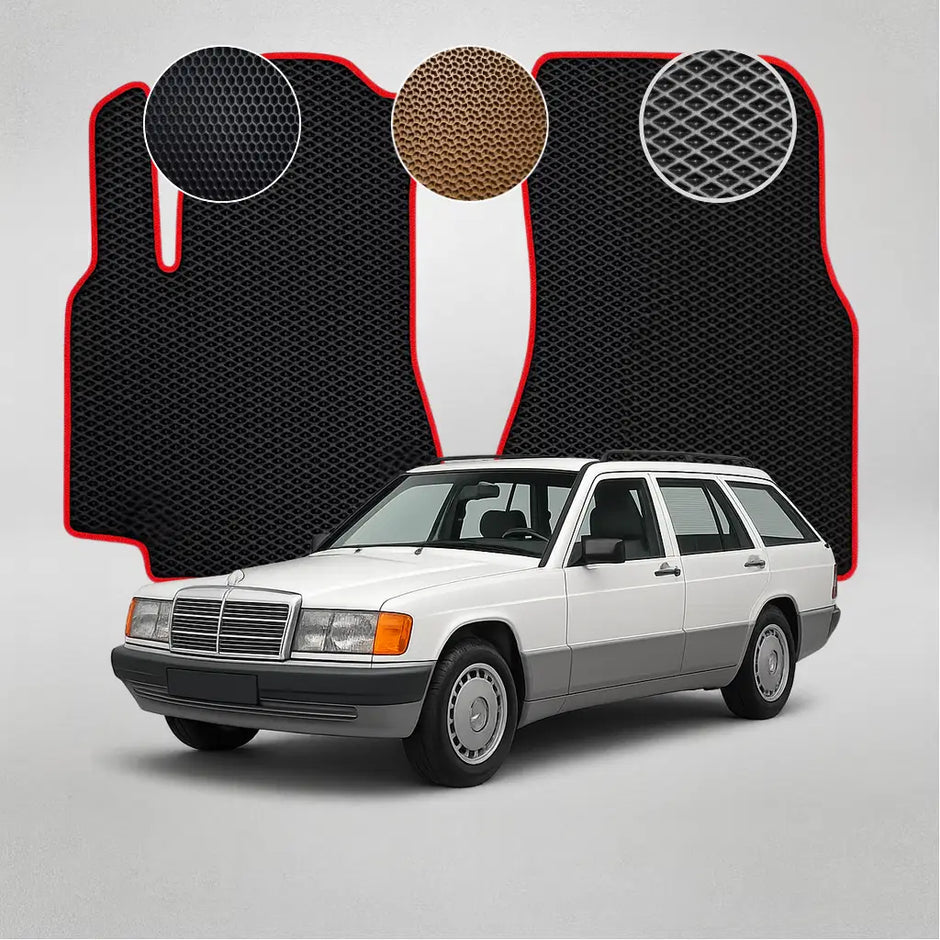 EVA grindų kilimėliai, skirti „Mercedes-Benz W201 C“ klasės 1-osios kartos universalui (1982–1993 m.)