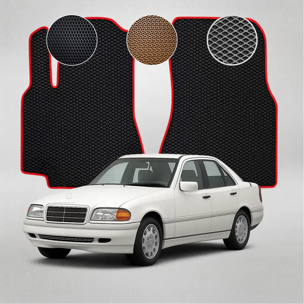 EVA grindų kilimėliai, skirti „Mercedes-Benz W202 C“ klasės pirmosios kartos sedanui (1993–2000 m.)