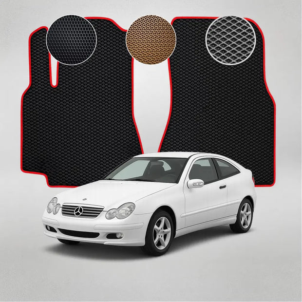 EVA grindų kilimėliai, skirti „Mercedes-Benz W203 C“ klasės antros kartos kupė (2001–2007 m.)