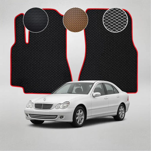 EVA grindų kilimėliai, skirti „Mercedes-Benz W203 C“ klasės antros kartos sedanui (2000–2007 m.)