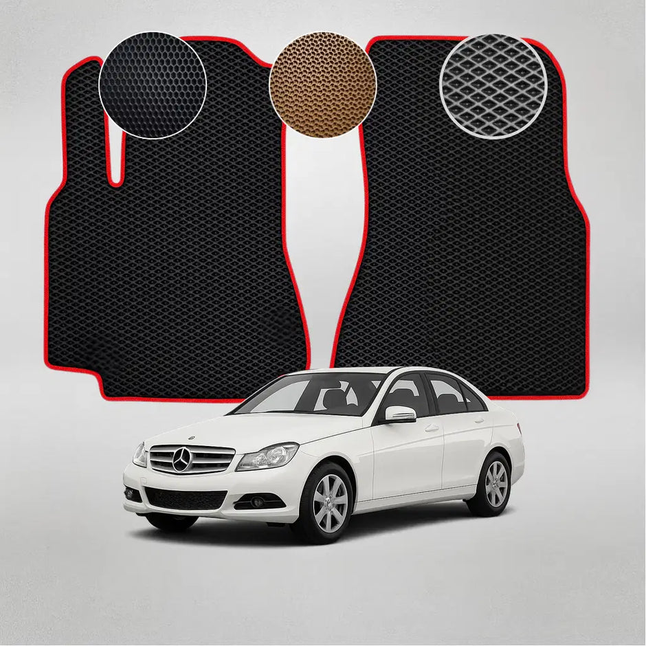 EVA grindų kilimėliai, skirti „Mercedes-Benz W204 C“ klasės 3-iosios kartos sedanui (2007–2014 m.)