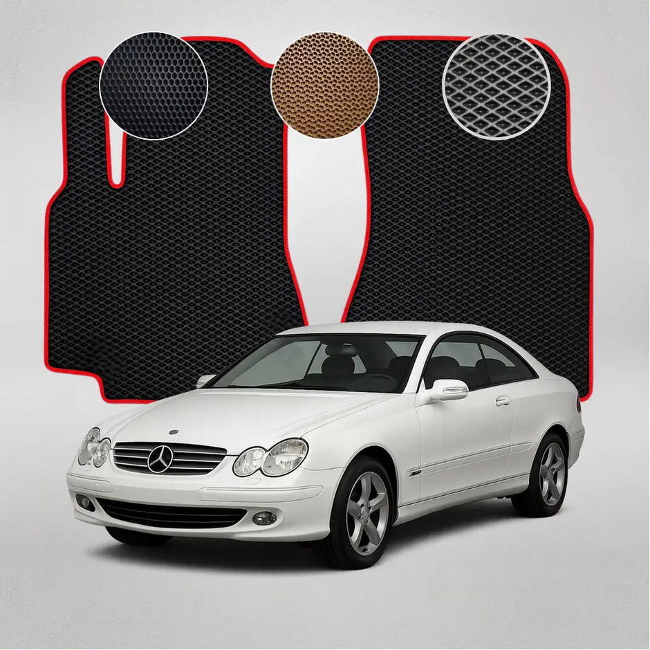 EVA grindų kilimėliai, skirti „Mercedes-Benz W209 CLK“ klasės antros kartos kupė (2002–2009 m.)