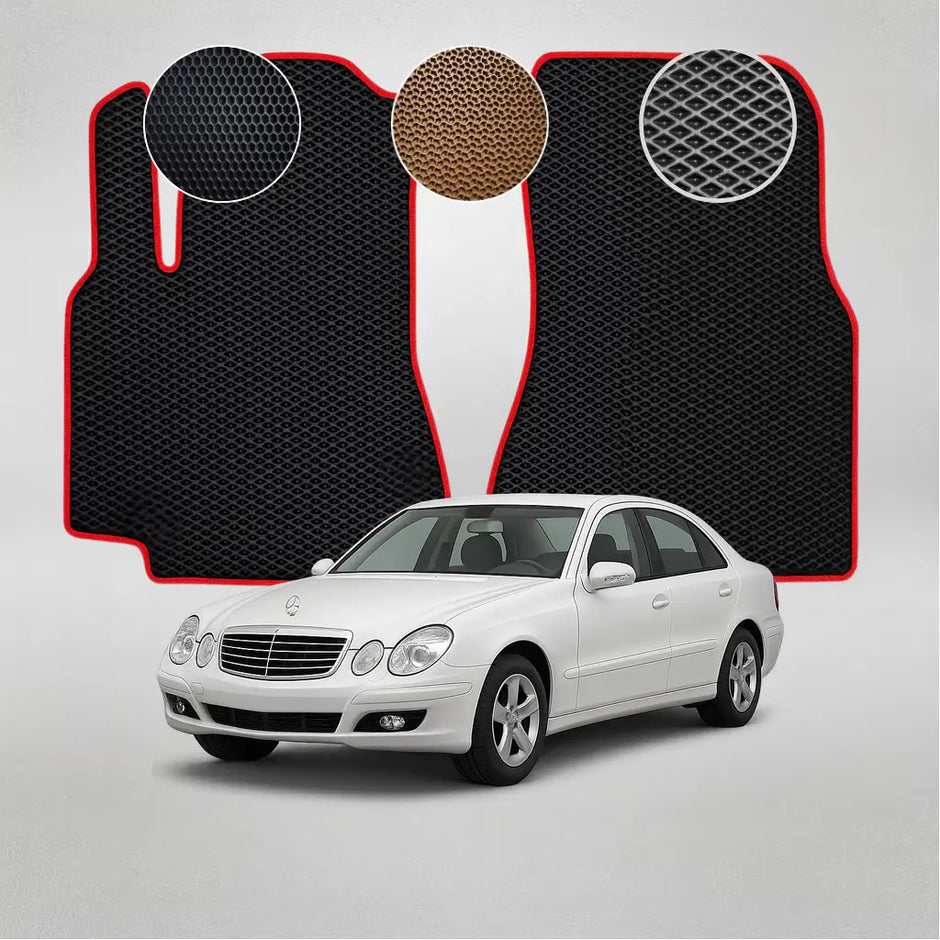 EVA grindų kilimėliai, skirti „Mercedes-Benz W211 E“ klasės 3-iosios kartos sedanui (2002–2009 m.)