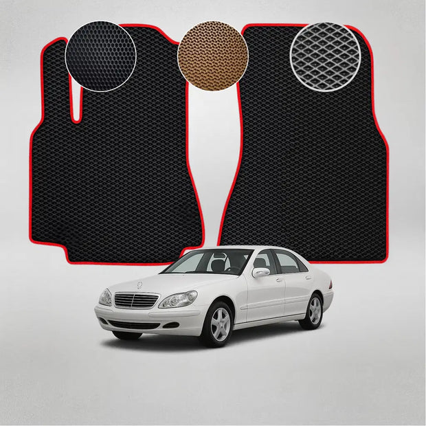 EVA grindų kilimėliai, skirti „Mercedes-Benz W220 S“ klasės 4-os kartos sedanui (1998–2005 m.)