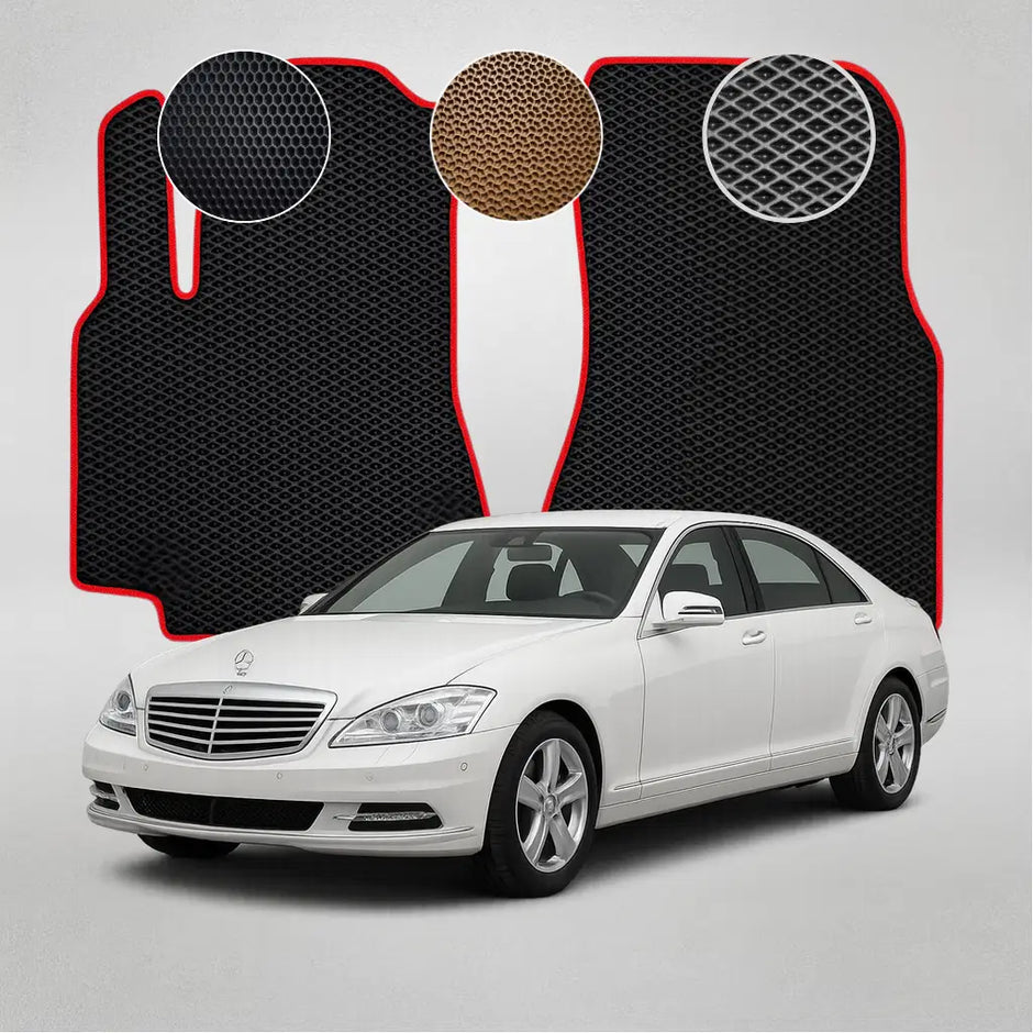 EVA grindų kilimėliai, skirti „Mercedes-Benz W221 S“ klasės 5-osios kartos sedanui (2005–2013 m.)